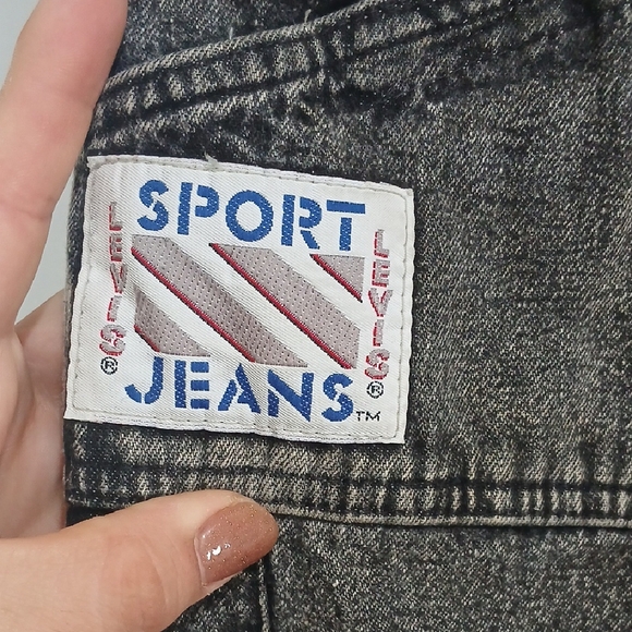 Vintage Levis Black Acid Wash Jeans - Picture 8 of 11